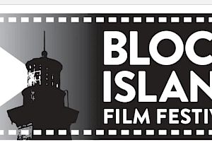 The image shows a banner for the Block Island Film Festival, featuring a lighthouse.